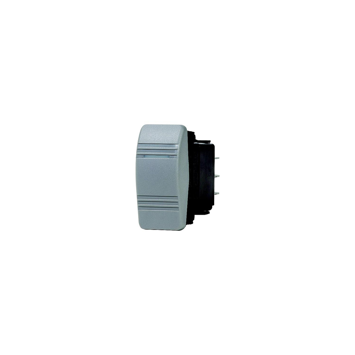 Blue Sea 8231 Water Resistant Contura® III Switch, Gray, 0ff-(On)-Supply Nautica