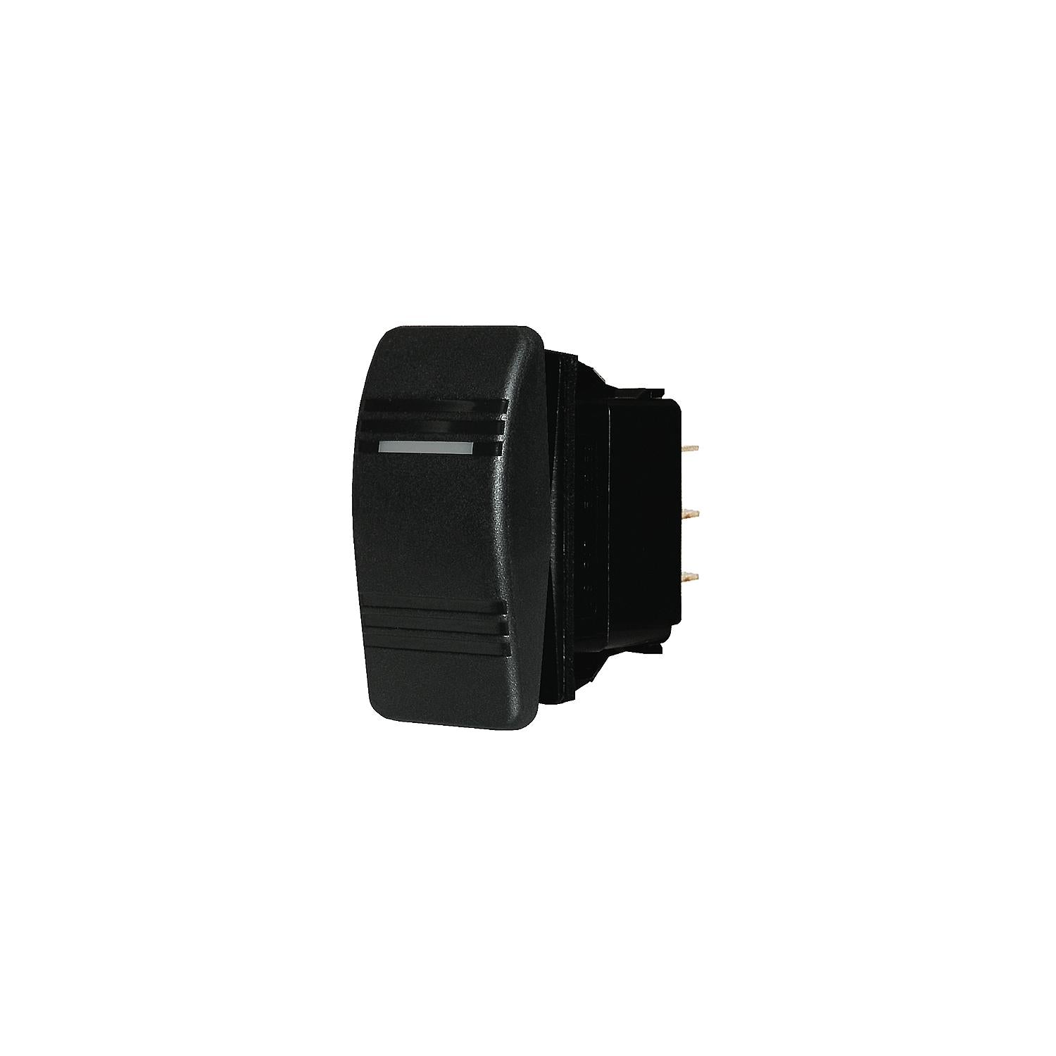 Blue Sea 8284 Water Resistant Contura® III Switch, Black, (On)-Off-On-Supply Nautica