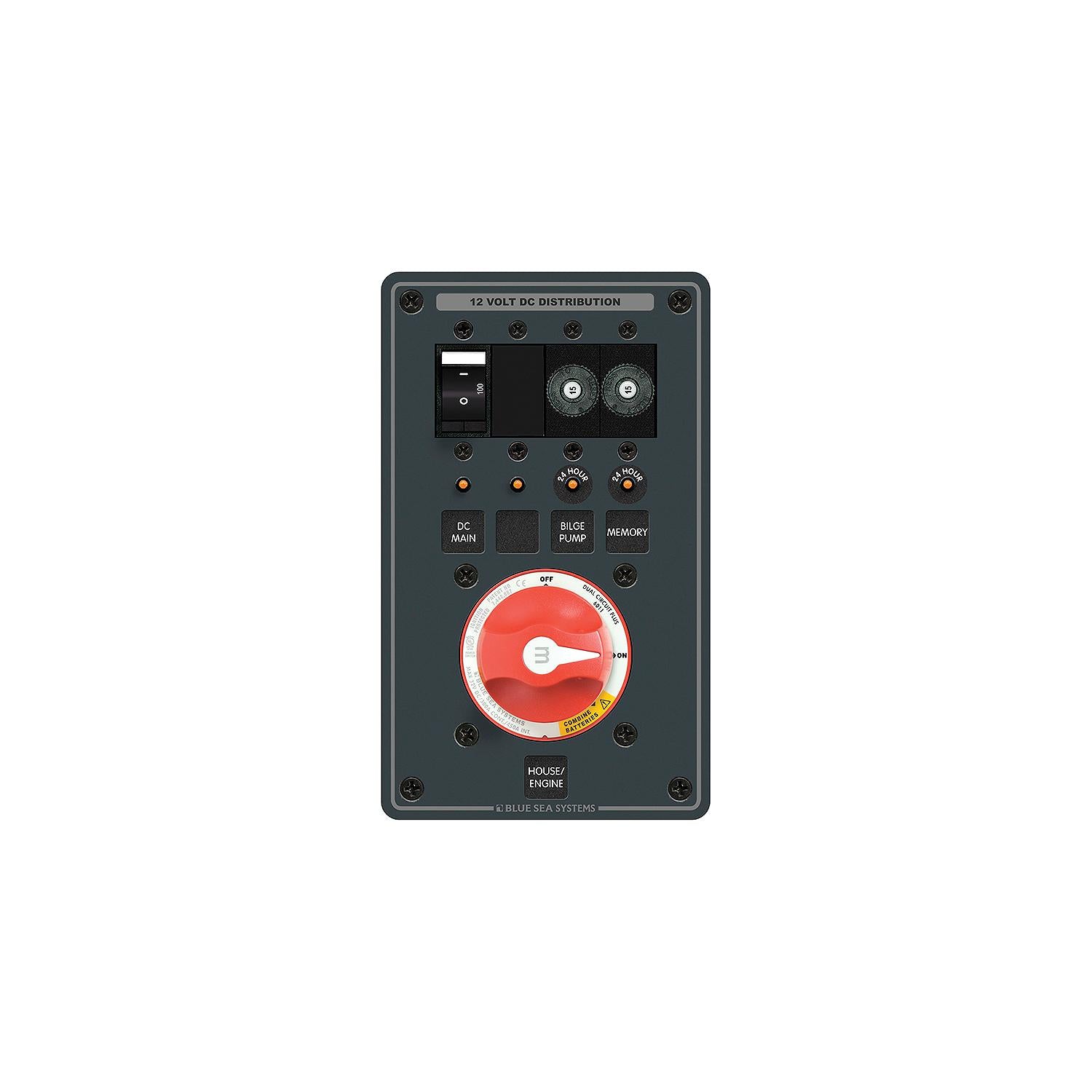 Blue Sea Systems 8690 Traditional Metal Dual Bank Battery Management Panel-Supply Nautica