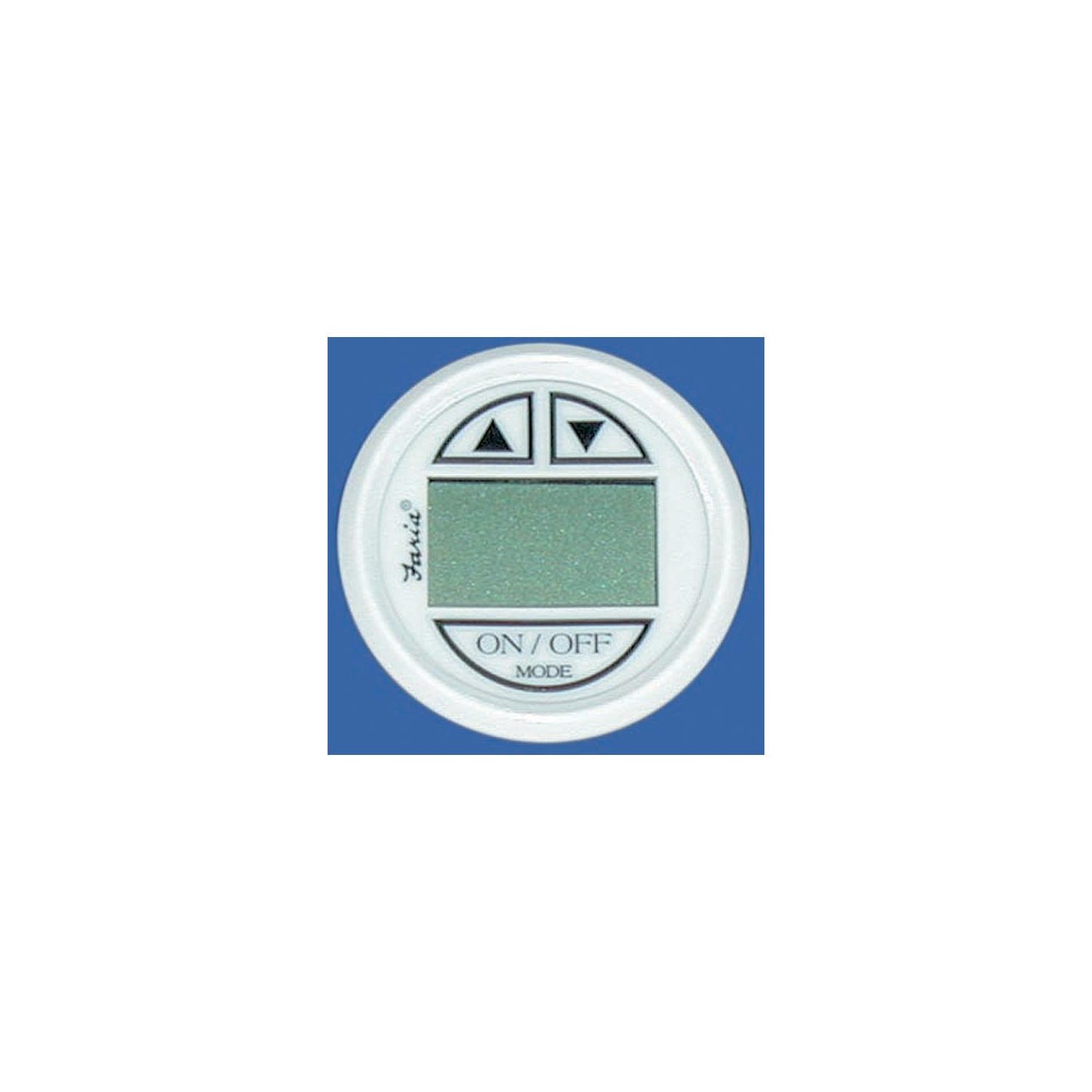 Faria Digital Depth Sounder, Dress White w/In-Hull Transducer