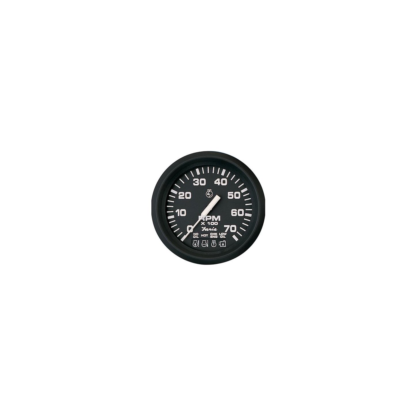 Faria 32805 Euro 4" Gauge - 7000 RPM Tachometer (All Outboard)