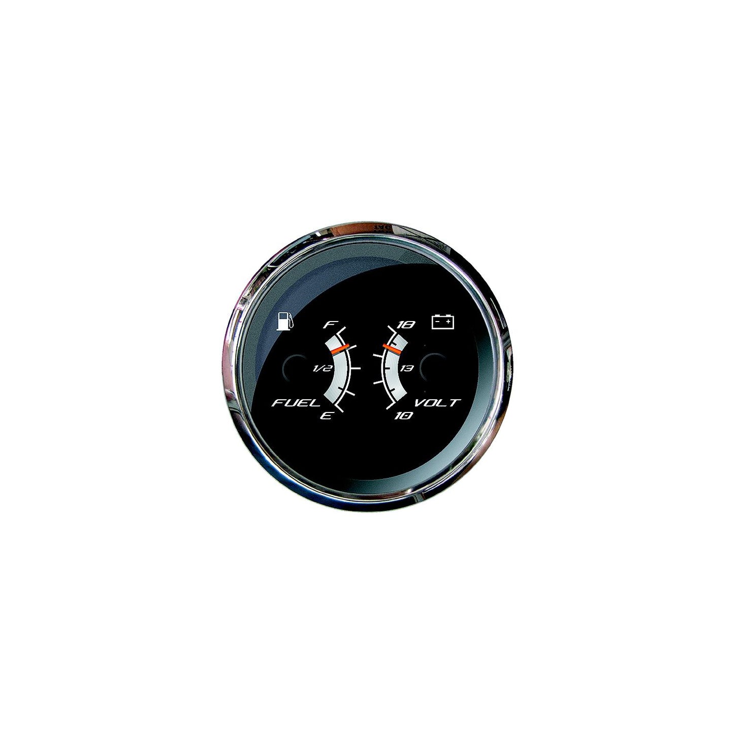 Faria F22013 Platinum 4" Gauge - Multifunction: Fuel Level, Voltmeter