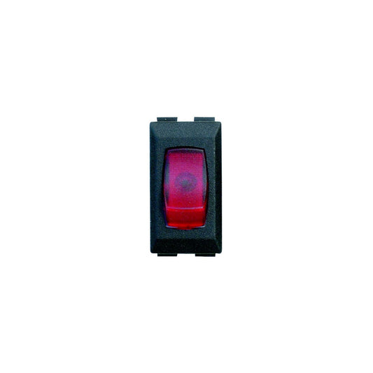Diamond 12V Illunminated On/Off Switch, Black w/Red Light