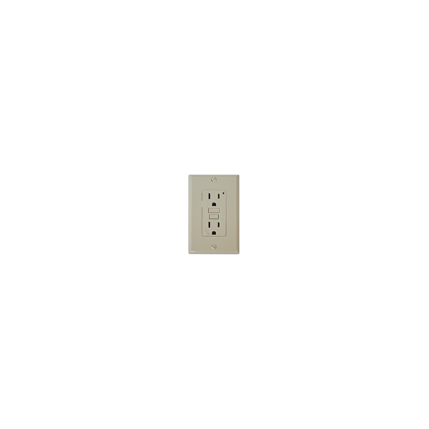 Diamond Group GFI Receptacle w/Light, Ivory