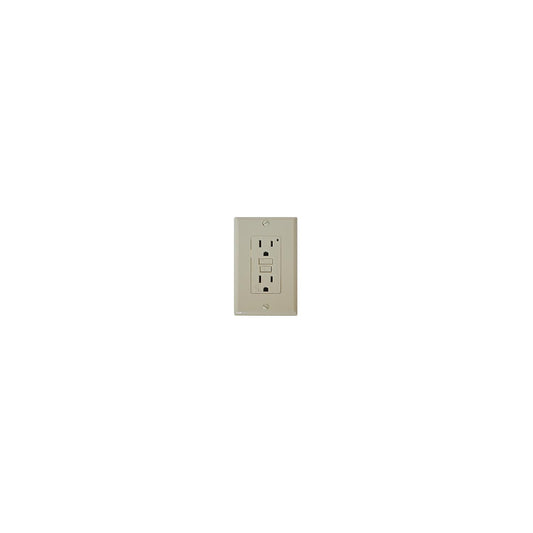 Diamond Group GFI Receptacle w/Light, Ivory