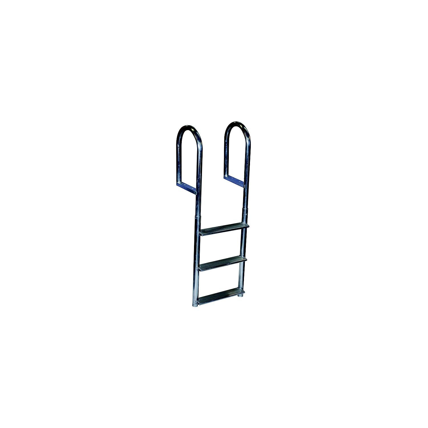 Dock Edge 2045F Welded Aluminum Fixed Wide 5-Step Ladder-Supply Nautica