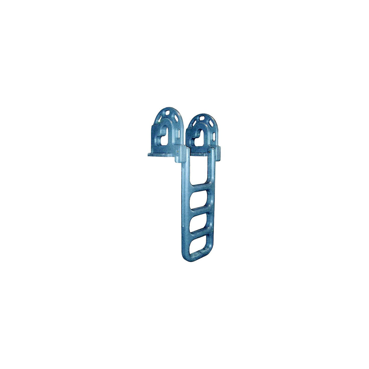 Dock Edge Polyethylene Flip Up Dock Ladder 4 Step Grey-Supply Nautica