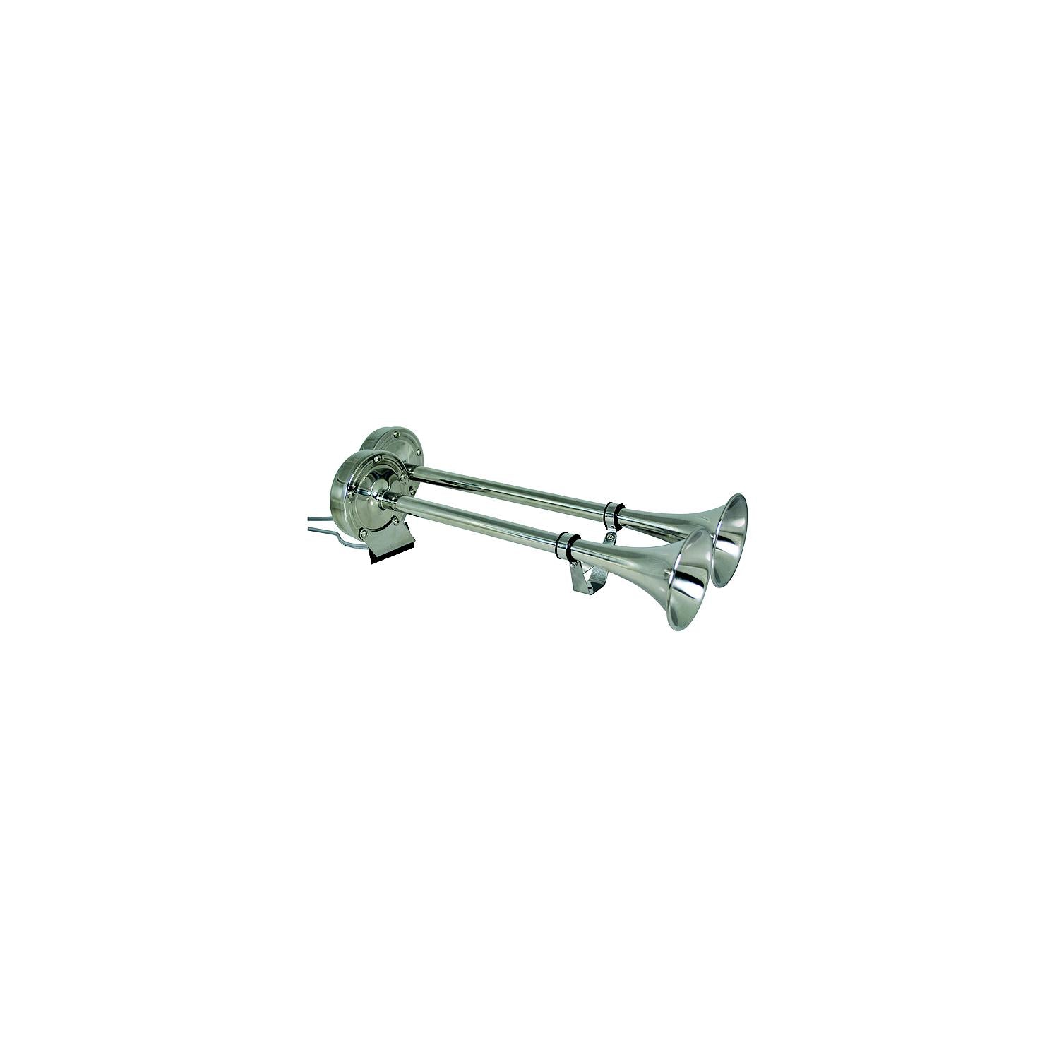 Marinco Dual Trumpet Electric Horn Stainless Steel-Supply Nautica