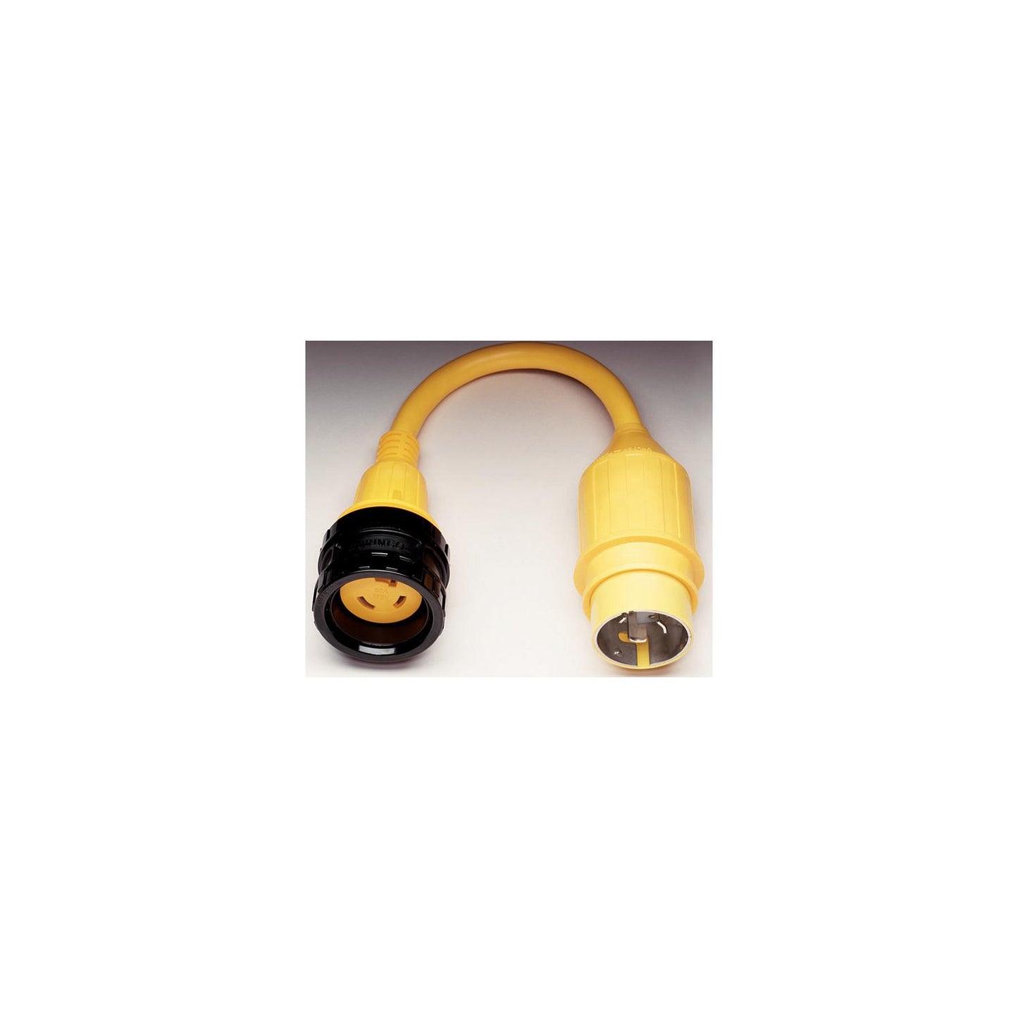 Marinco Standard Pigtail Adapter Dock Side Male 50A 125V Locking to Boat Side Female 30A 125V Locking With Sealing Collar System-Supply Nautica