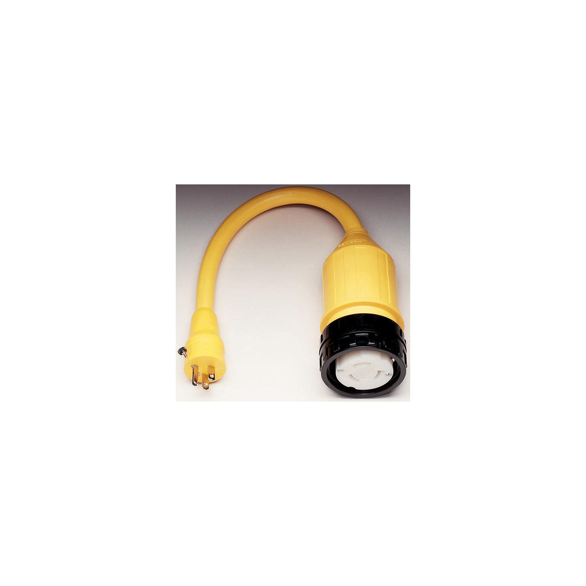 Marinco Standard Pigtail Adapter Dock Side Male 15A 125V Straight Blade With Locking Screw to Boat Side Female 50A 125V Locking With Sealing Collar System-Supply Nautica