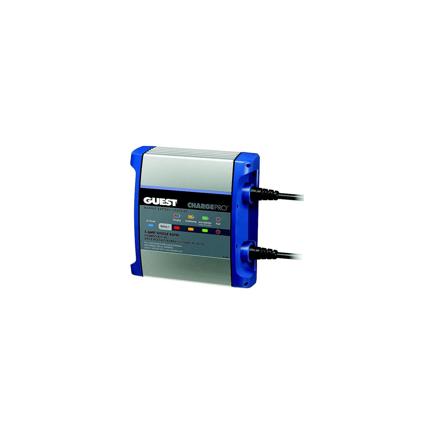 Guest 2708A ChargePro On-Board Battery Charger, 5 Amps, 1 Bank