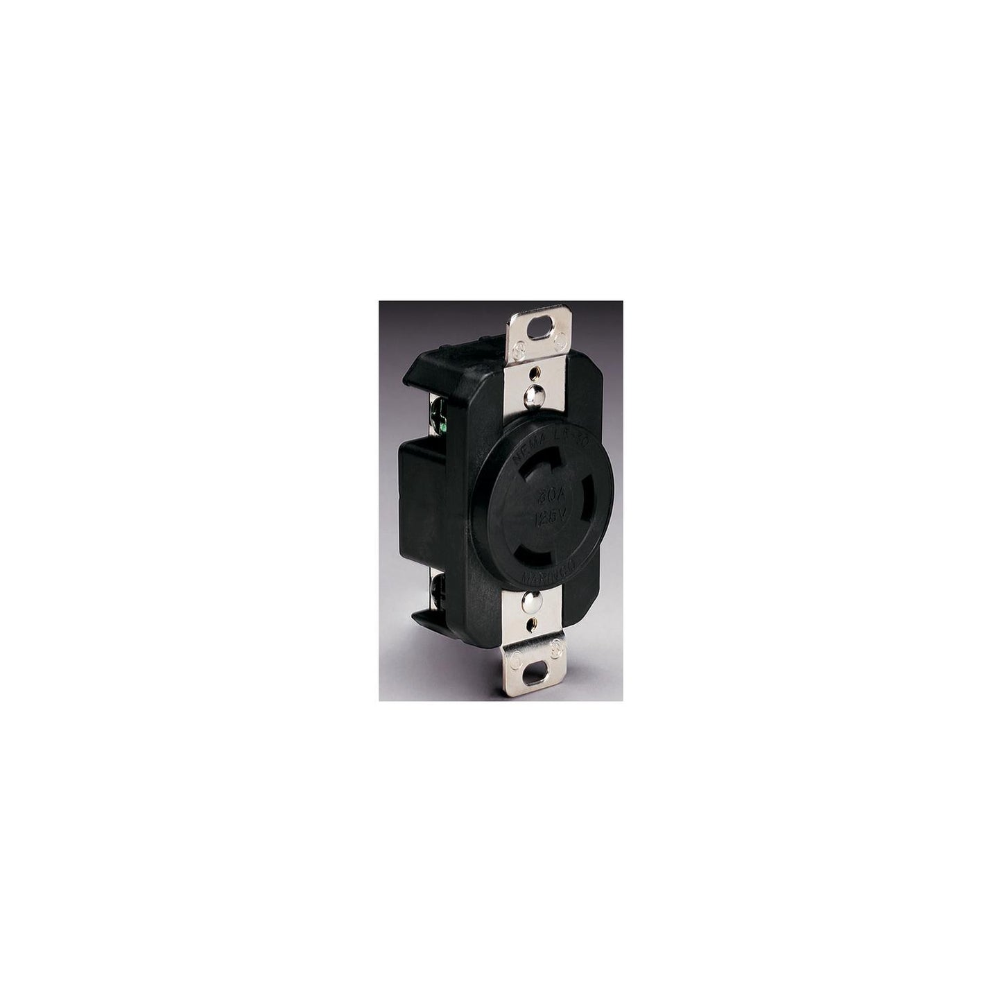Marinco 3-Wire 30 Amp/125V Locking Charging/Trolling System Receptacle-Supply Nautica