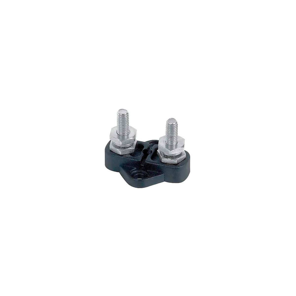Marinco Insulated Distribution Stud, Dual 1/4" - (Black)-Supply Nautica