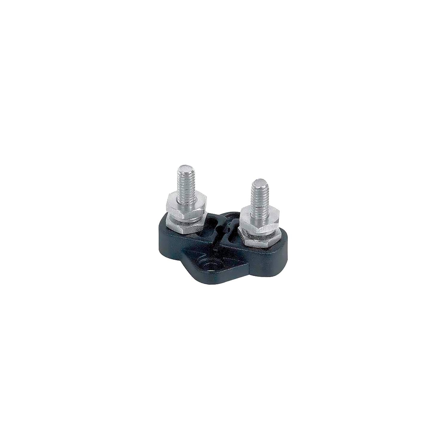 Marinco Insulated Distribution Stud, Dual 1/4" - (Black)-Supply Nautica