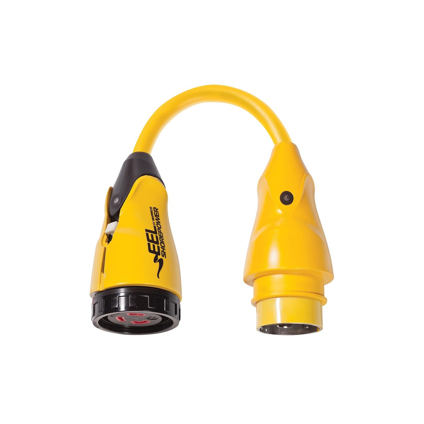 Marinco P504-30 EEL Pigtail Adapter Dock Side Male 50A 125/250V Locking to Boat Side Female 30A 125V Locking With Sealing Collar System-Supply Nautica