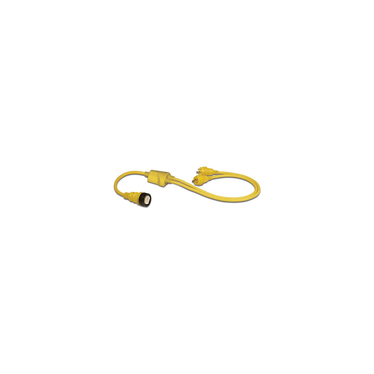 Marinco RY504-2-30 Reverse "Y" Adapter Dock Side Male 2-30A 125V Locking to Boat Side Female 50A 125/250V With Sealing Collar System-Supply Nautica