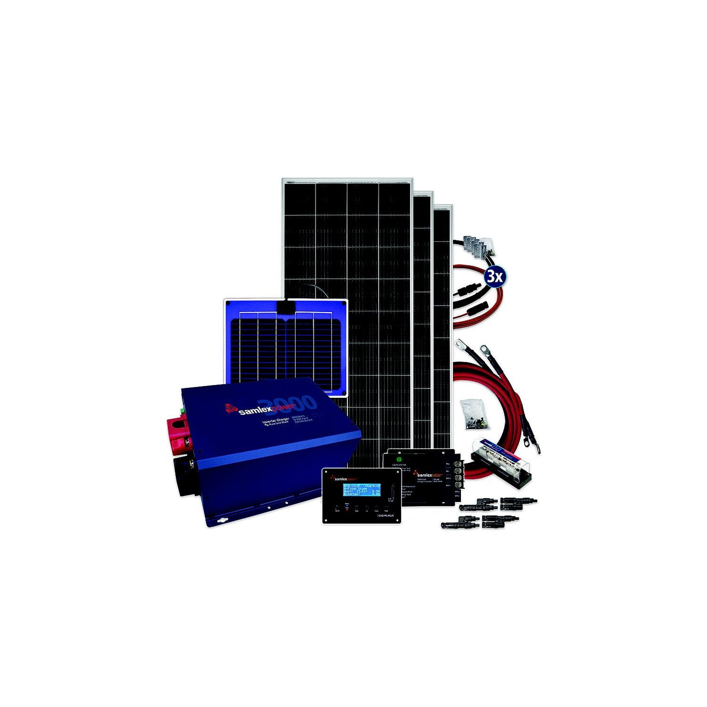 Samlex SPBENJOY600 Solar + Power Bundle, Enjoy 600W Bundle w/3 Panels-Supply Nautica