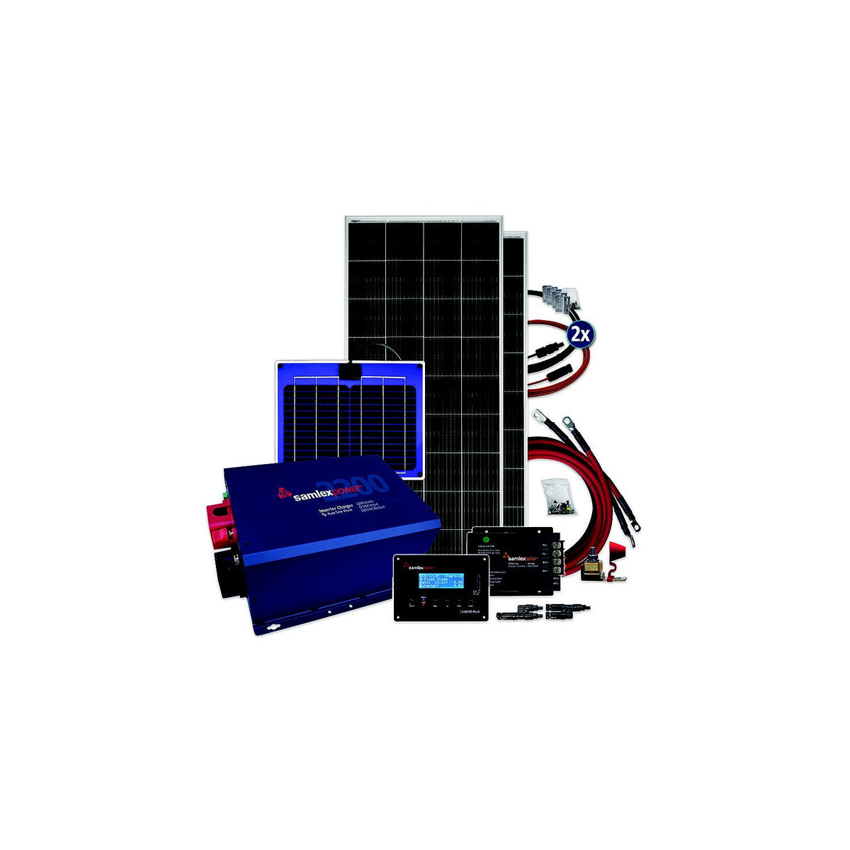 Samlex SPBSHARE400 Solar + Power Bundle, Share 400W Bundle w/2 Panels-Supply Nautica