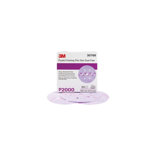 Hookit™ Purple Dust-Free Finishing Film Discs, 50/box