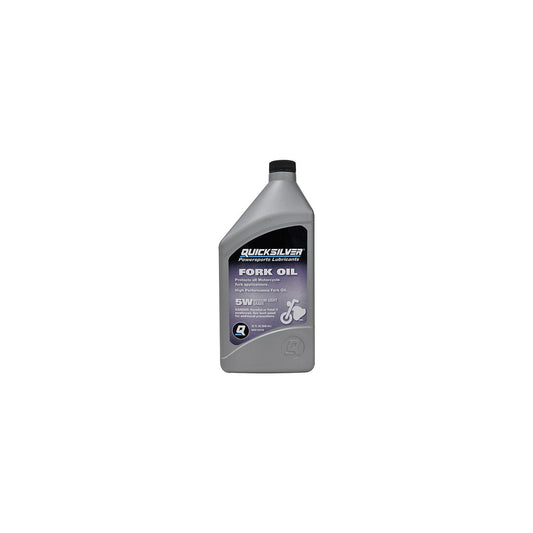 Quicksilver High Performance Fork Oil, 5W, Qt., 6/case-Supply Nautica