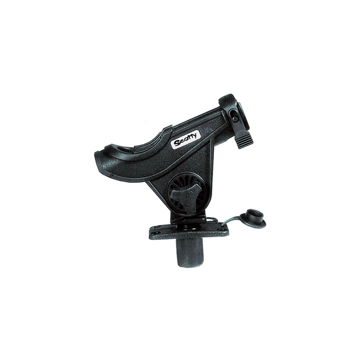 Scotty 281BK Bait Caster/Spinning Rod Holder w/ Flush Mt., Black, 12/case