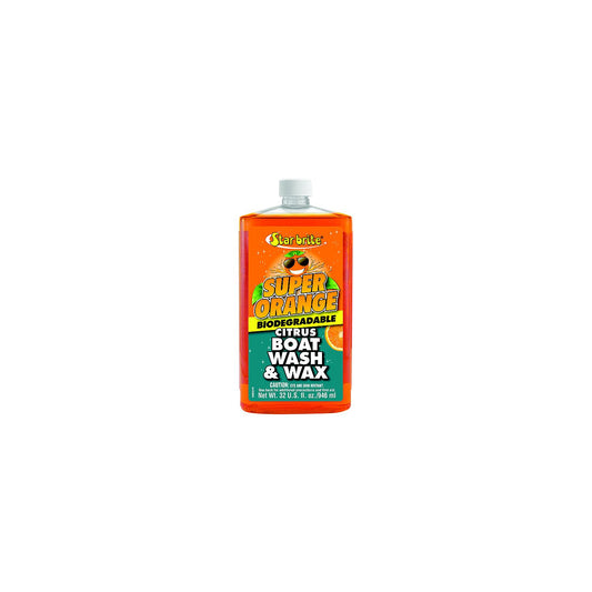 Star Brite Super Orange Citrus Boat Wash & Wax, Quart
