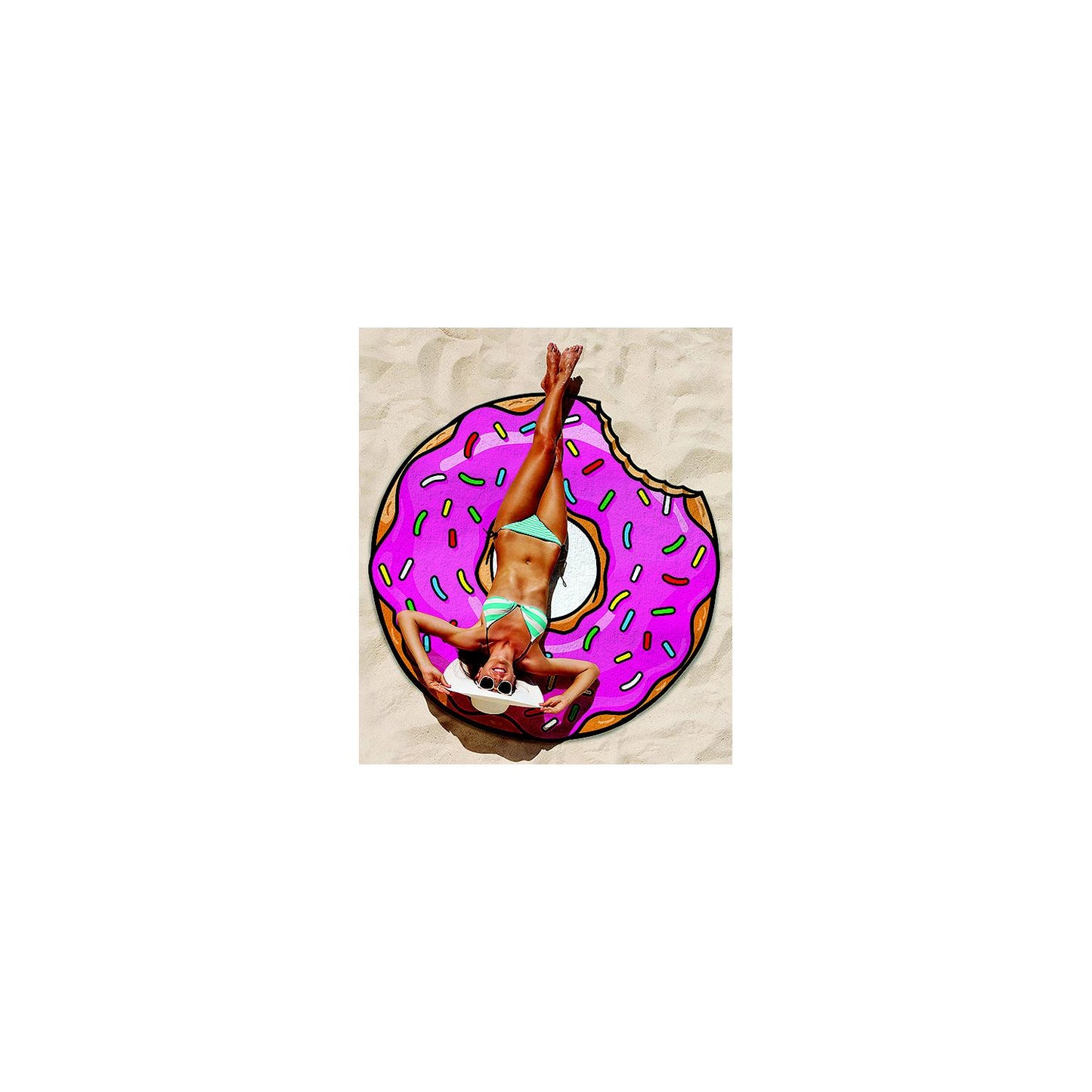 Big Mouth BMBT0003 Beach Blanket, Frosted Donut