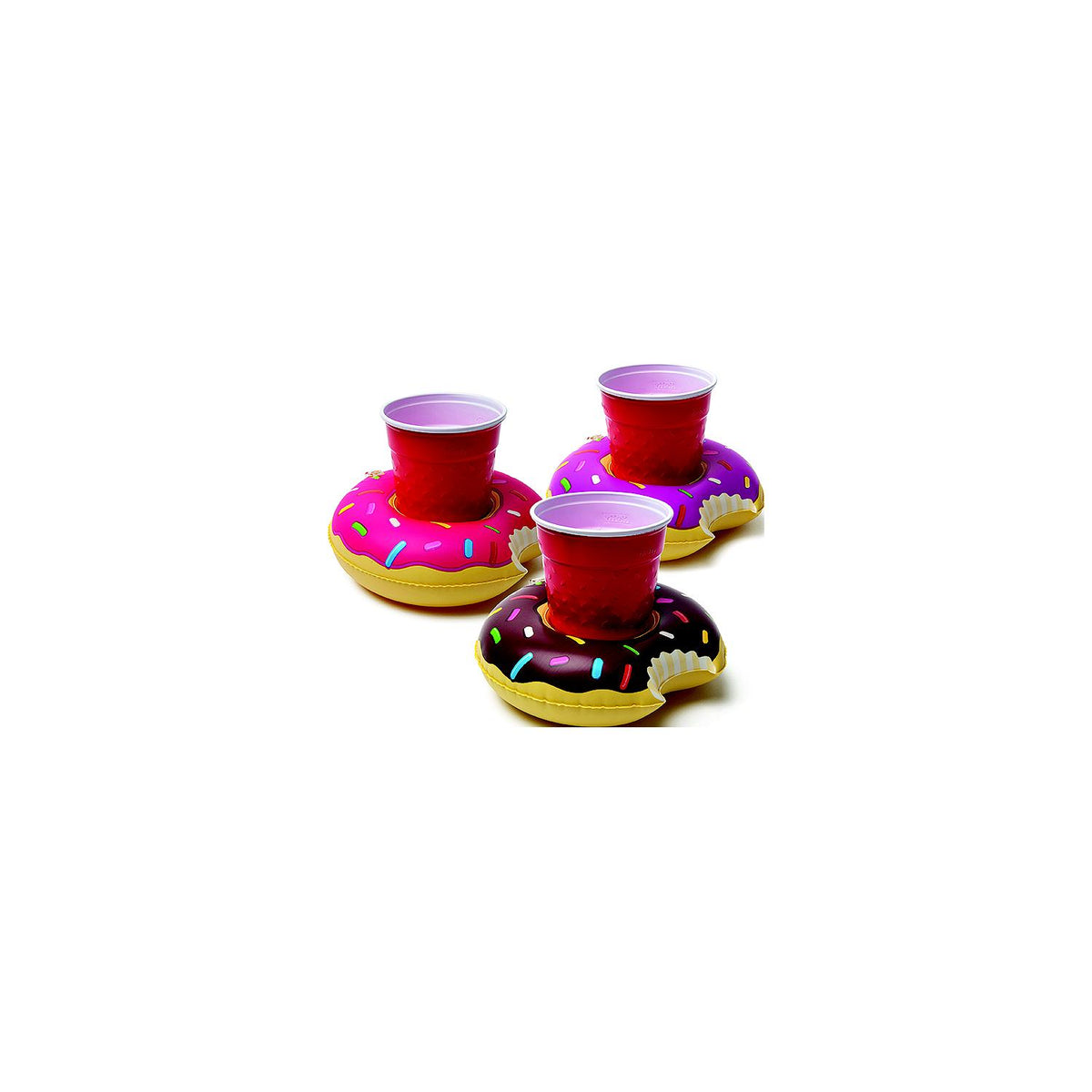Big Mouth BMDF0001 Beverage Boat, Frosted Donuts Design, 3/pk-Supply Nautica