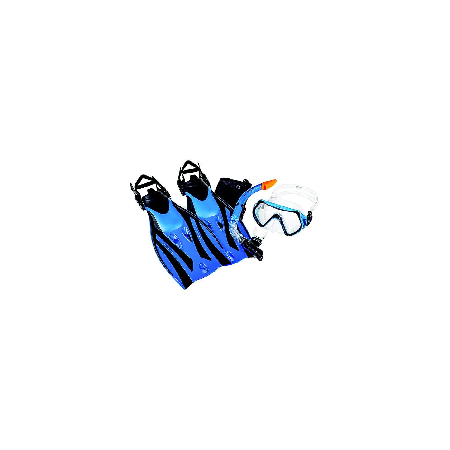 Aqua Pro WCX5976S1L Ion - Junior 5 Piece Snorkeling Set, Blue-Supply Nautica