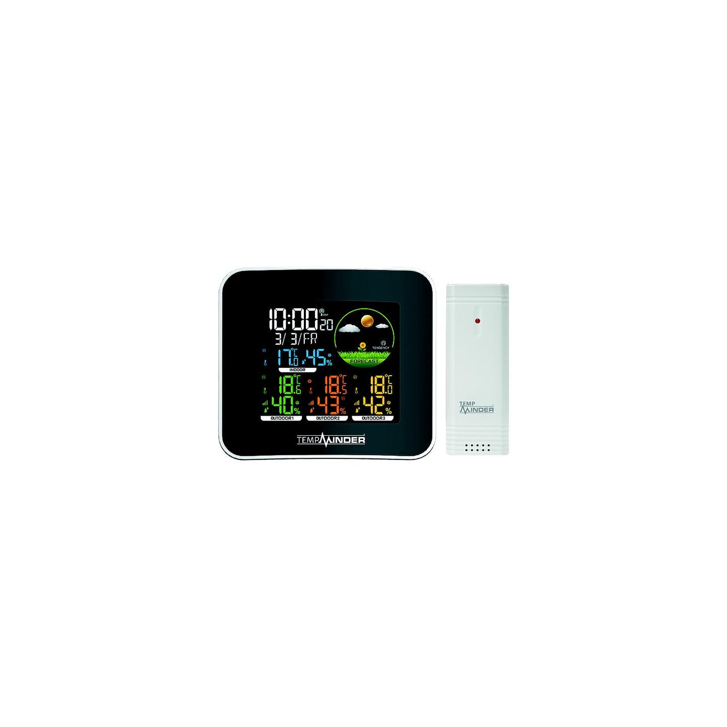 Minder Research TM22292VP Tempminder® Color 4-Zone Weather Station