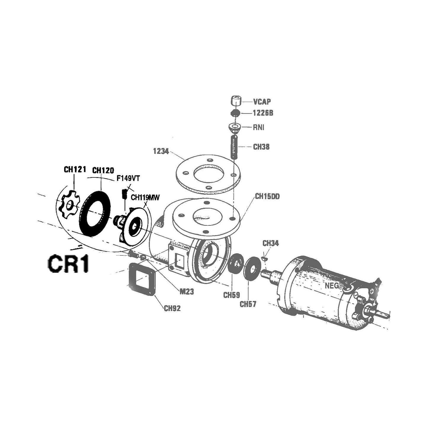 Centrifugal Discharge Pump Kit Fits Crown Head II