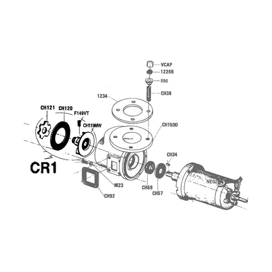Centrifugal Discharge Pump Kit Fits Crown Head II