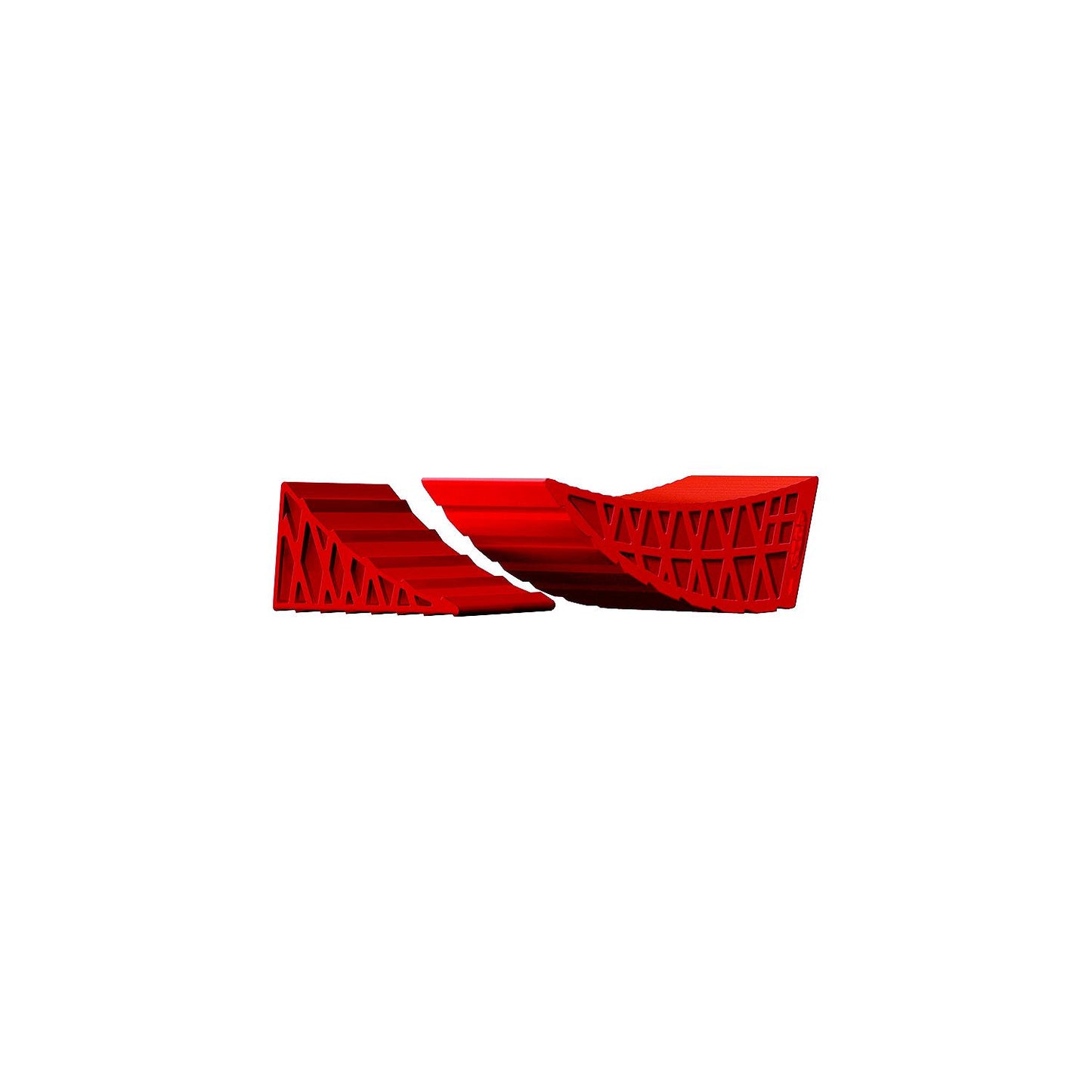 Valterra A100903 StayPut Two Axle Side-to-Side Level w/ Two Wedges, Red, 2pk