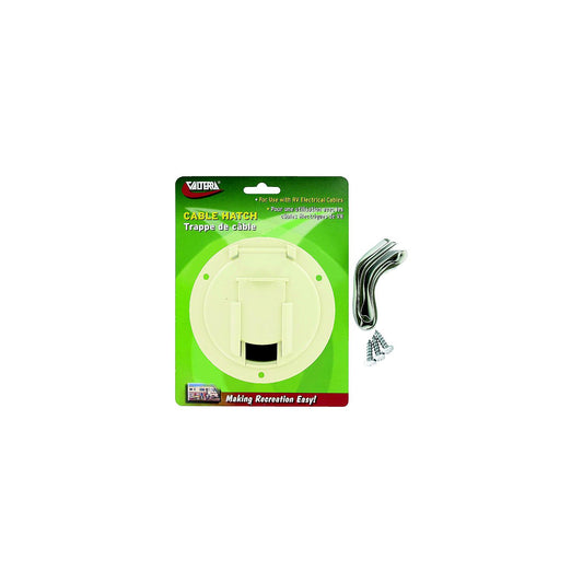 Valterra Cable Hatch, Medium Round, Colonial White