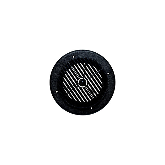 Valterra 4" Louvered Heating & A/C Register, Black