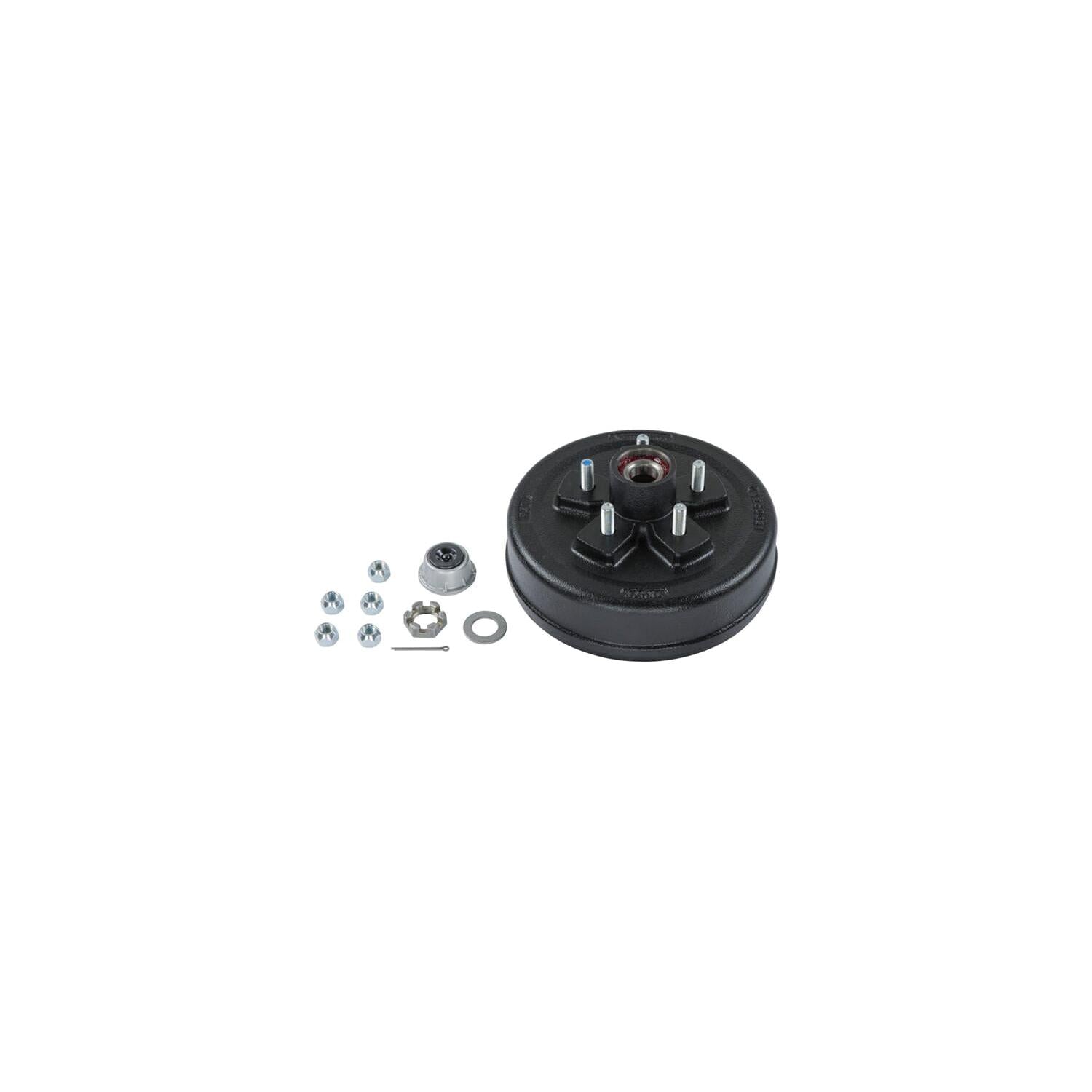 Lippert 10" Brake Drum Hub Kit with Installed Bearings - 5 on 4-1/2", 1/2" Studs, 3,500-lb. Axles #2024013264-Supply Nautica