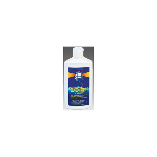 One Step Fiberglass Restorer & Wax, Liquid, 12 oz.