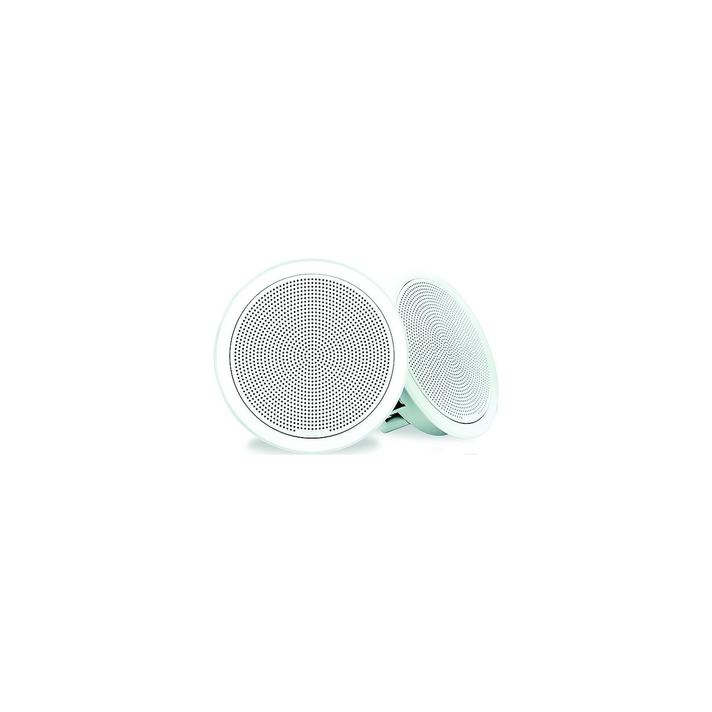 Fusion 0100230000 FM Series 7.7" Round Flush Mount Marine Speakers, 1 pr., White