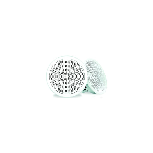 Fusion 0100230000 FM Series 7.7" Round Flush Mount Marine Speakers, 1 pr., White