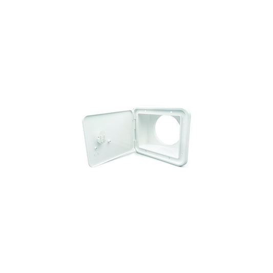 865-94302 Sewer Hose/Storage Hatch, Polar White-Supply Nautica
