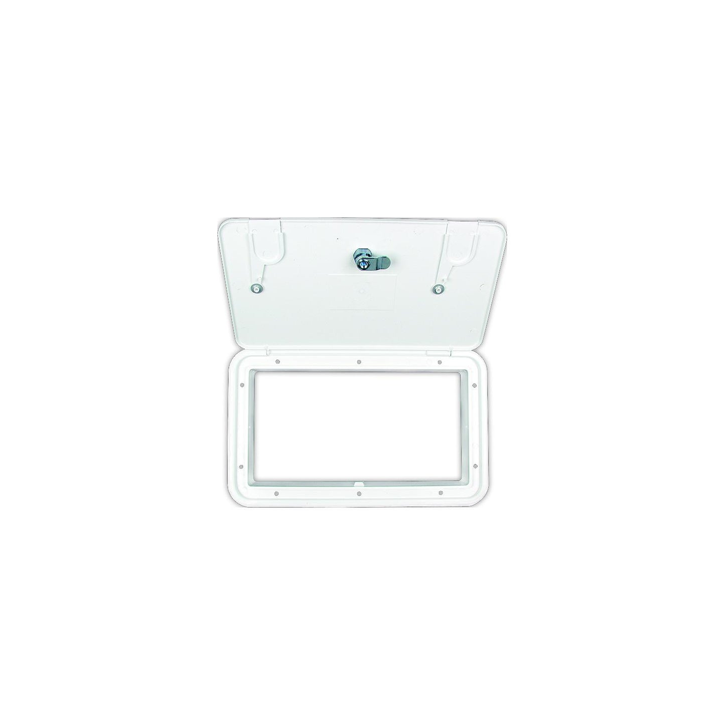B&B Molders 94316 Multi-Purpose Hatch w/2 Vermin Doors, Polar White-Supply Nautica