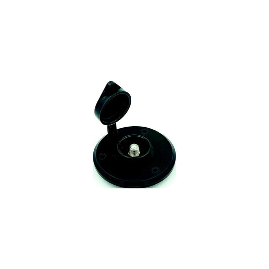 B&B Molders 94321 Cable TV Plate, Black w/Ring Cover-Supply Nautica