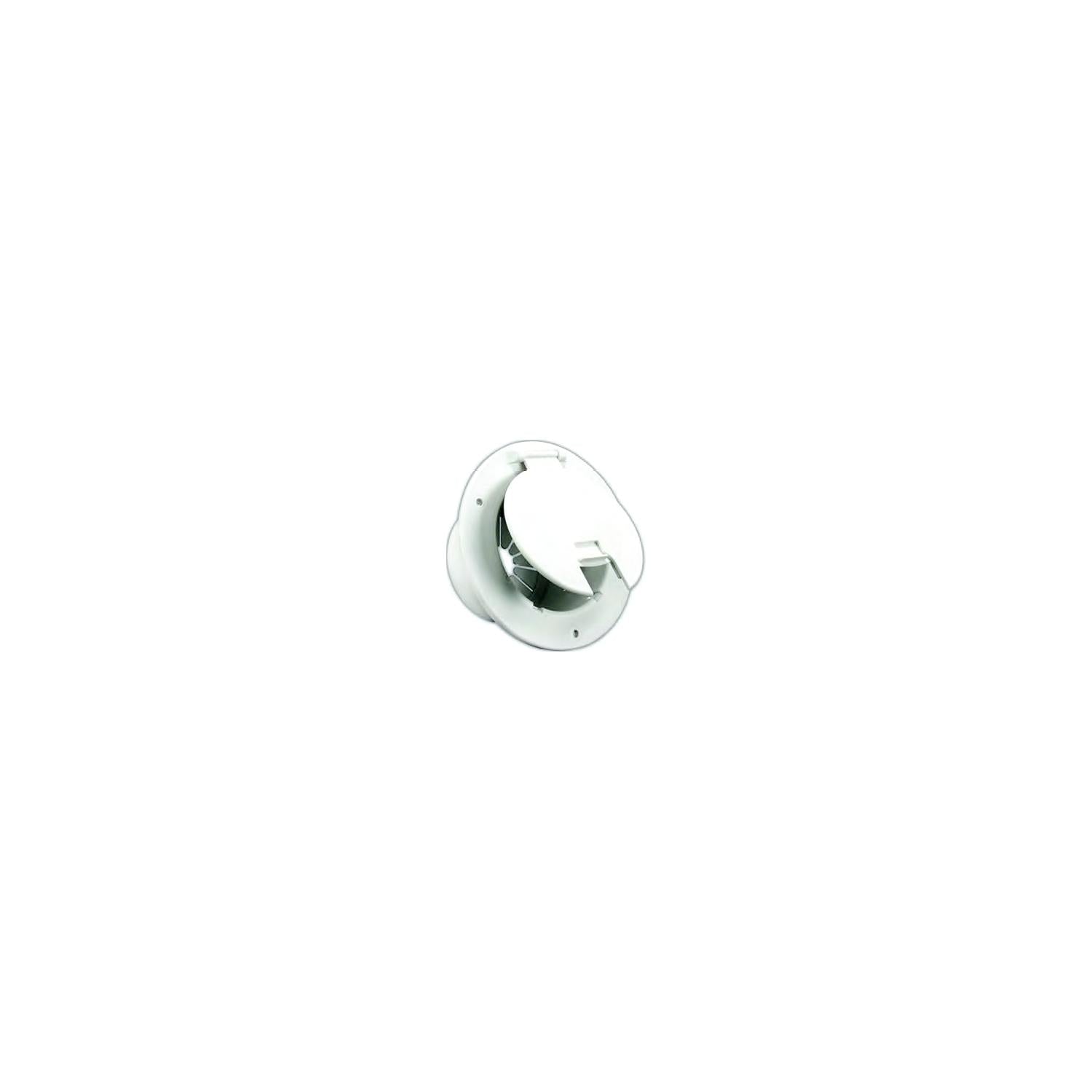B&B Molders 94329 Deluxe Round Electric Cable Hatch, 5-1/8" Polar White-Supply Nautica