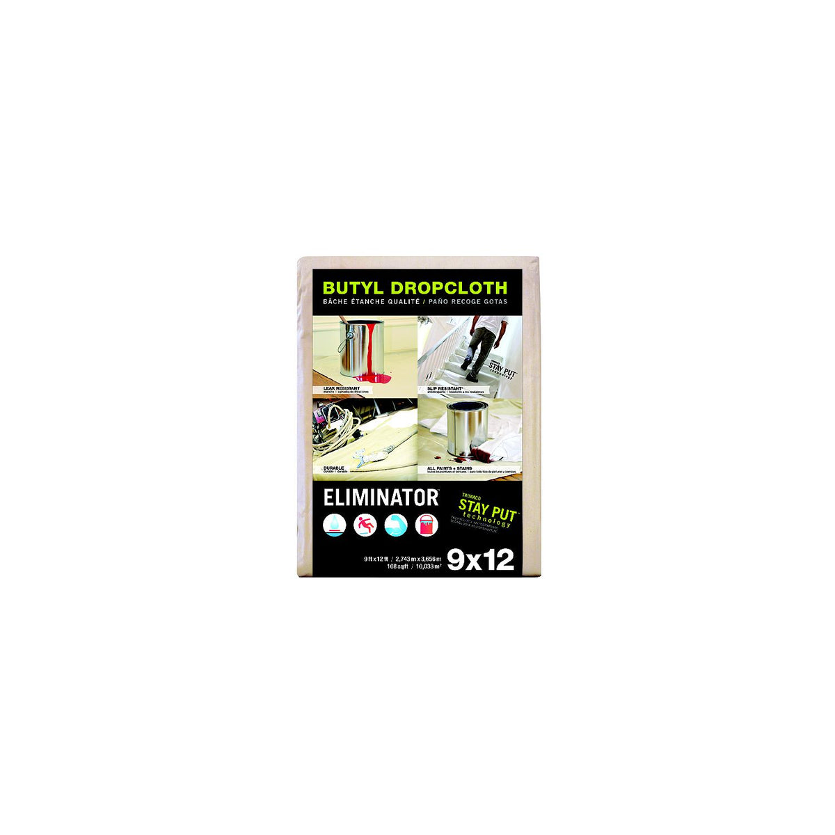 Dropcloth, Butyl 4' X 15'-Supply Nautica