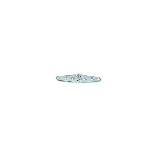 6" Strap Hinges Chrome Plated Brass, Pr.