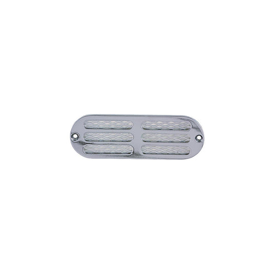 Perko Transom/Locker Vent, 6" Chrome/Brass