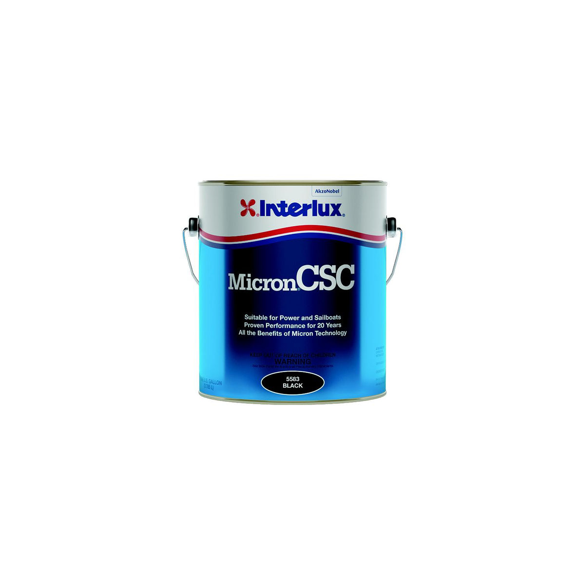 Interlux 55803 Micron® CSC Bottom Paint, Blue 3-Gal Pail-Supply Nautica