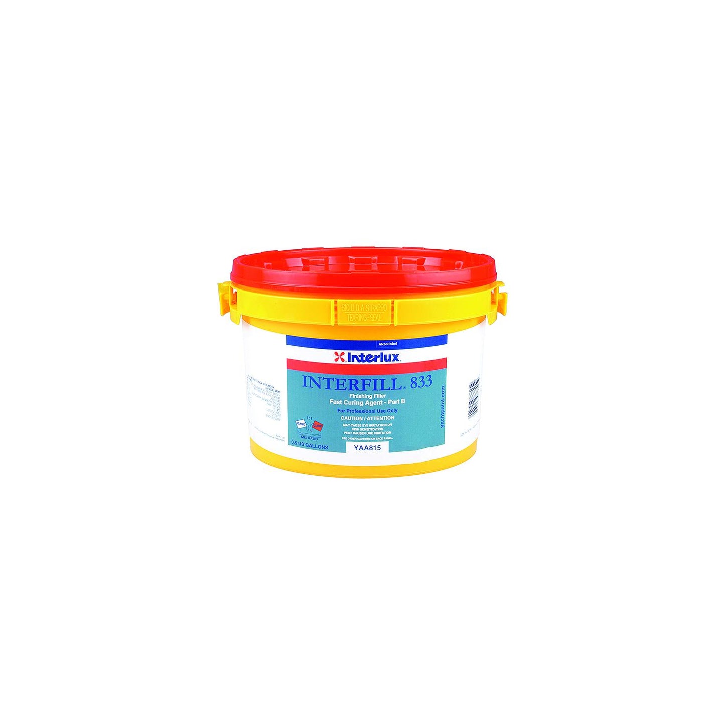 Interfill 833 Fine Finishing Fairing Compount, Part B Fast Cure, 1/2 Gal.