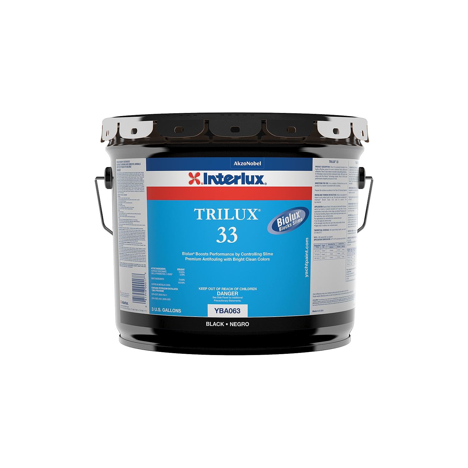 Interlux YBA0603 Trilux 33™, Blue, 3-Gal.-Supply Nautica