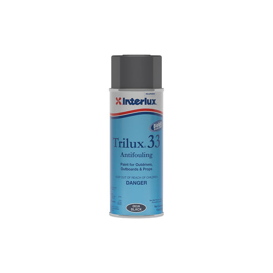 Interlux YBA063A16 Trilux 33 Antifouling Paint, Spray Can, Black-Supply Nautica